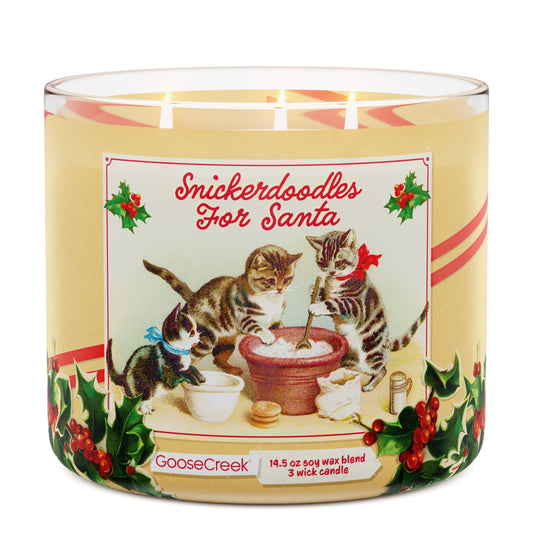 Snickerdoodles for Santa 3-Wick Candle