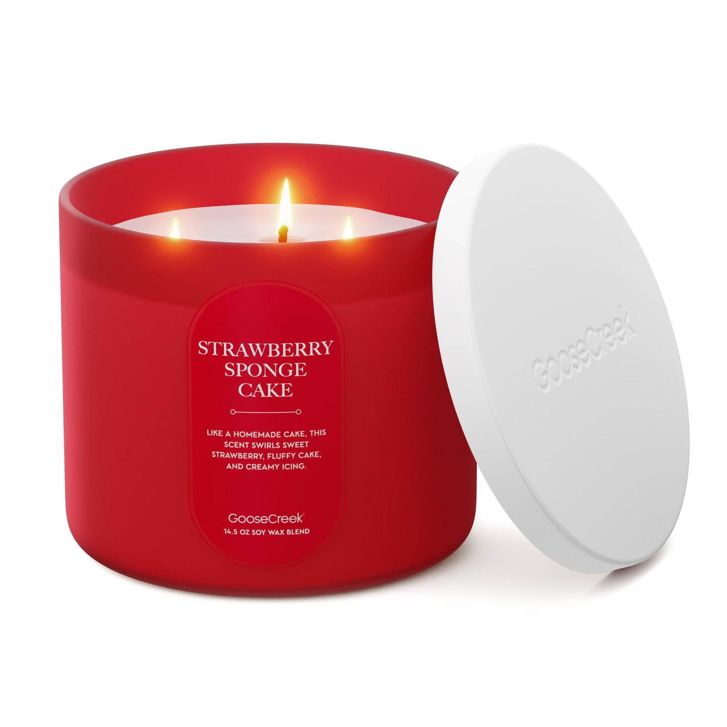 Strawberry Sponge Cake 3-Wick Candle