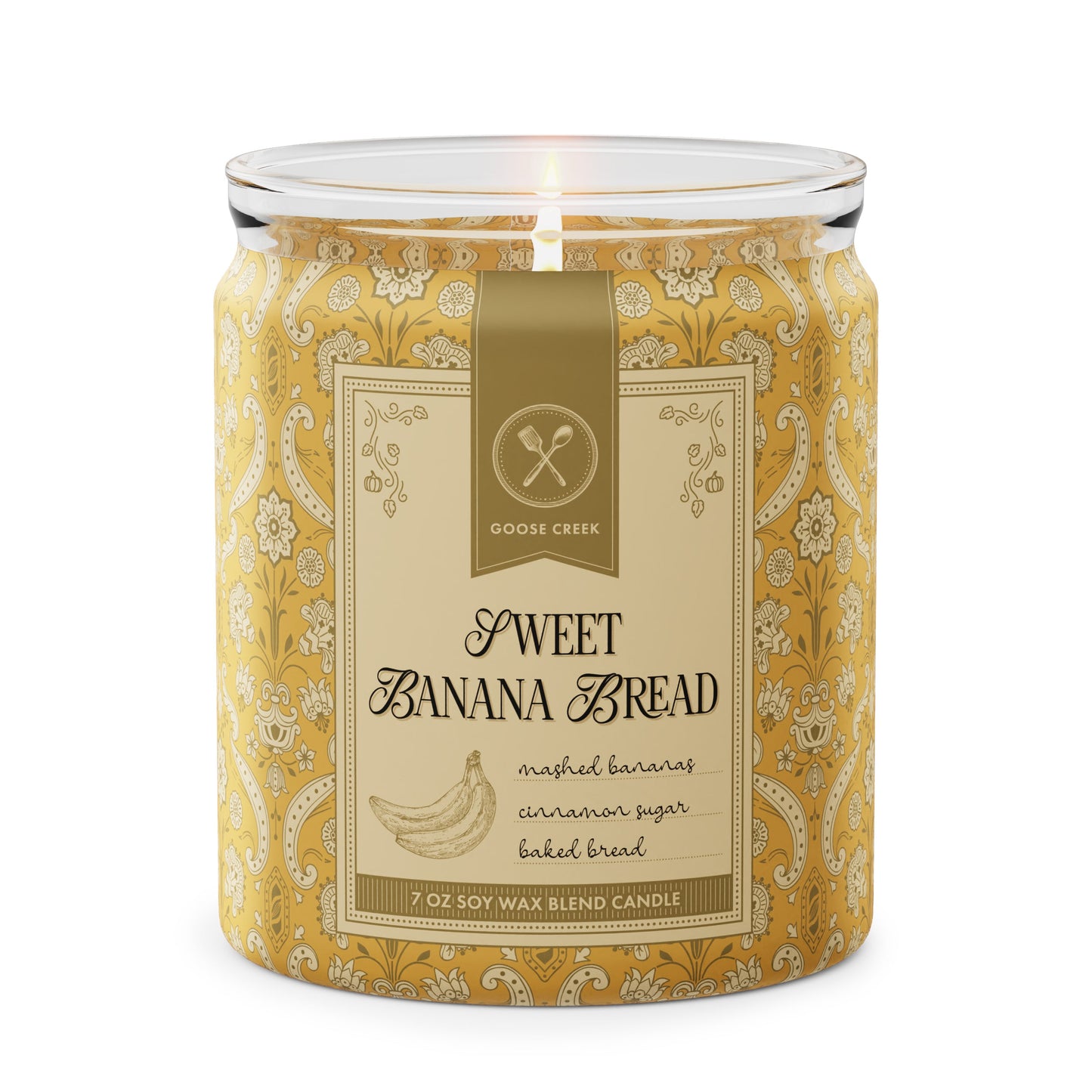 Sweet Banana Bread 7oz Single Wick Candle
