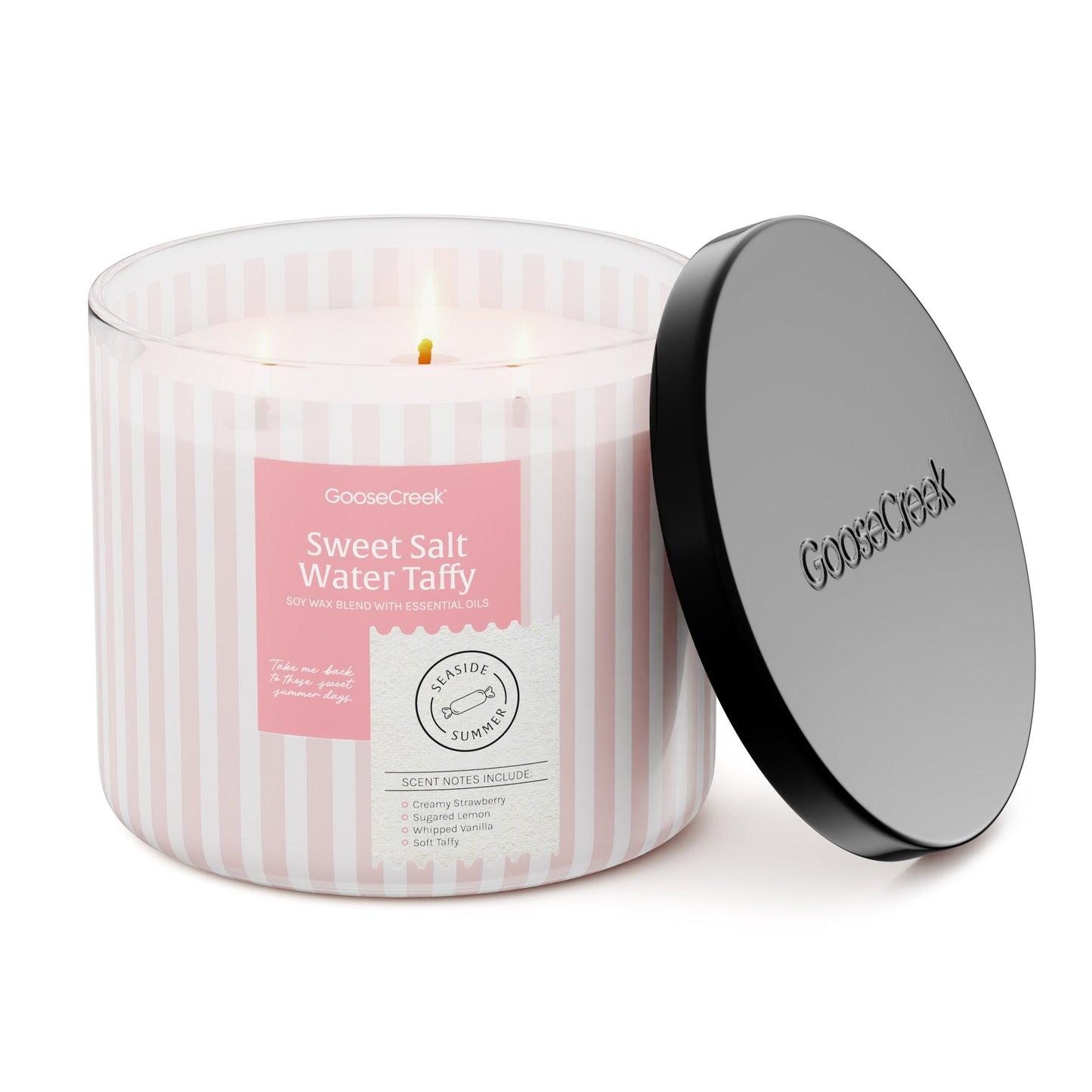 Sweet Salt Water Taffy 3-Wick Candle