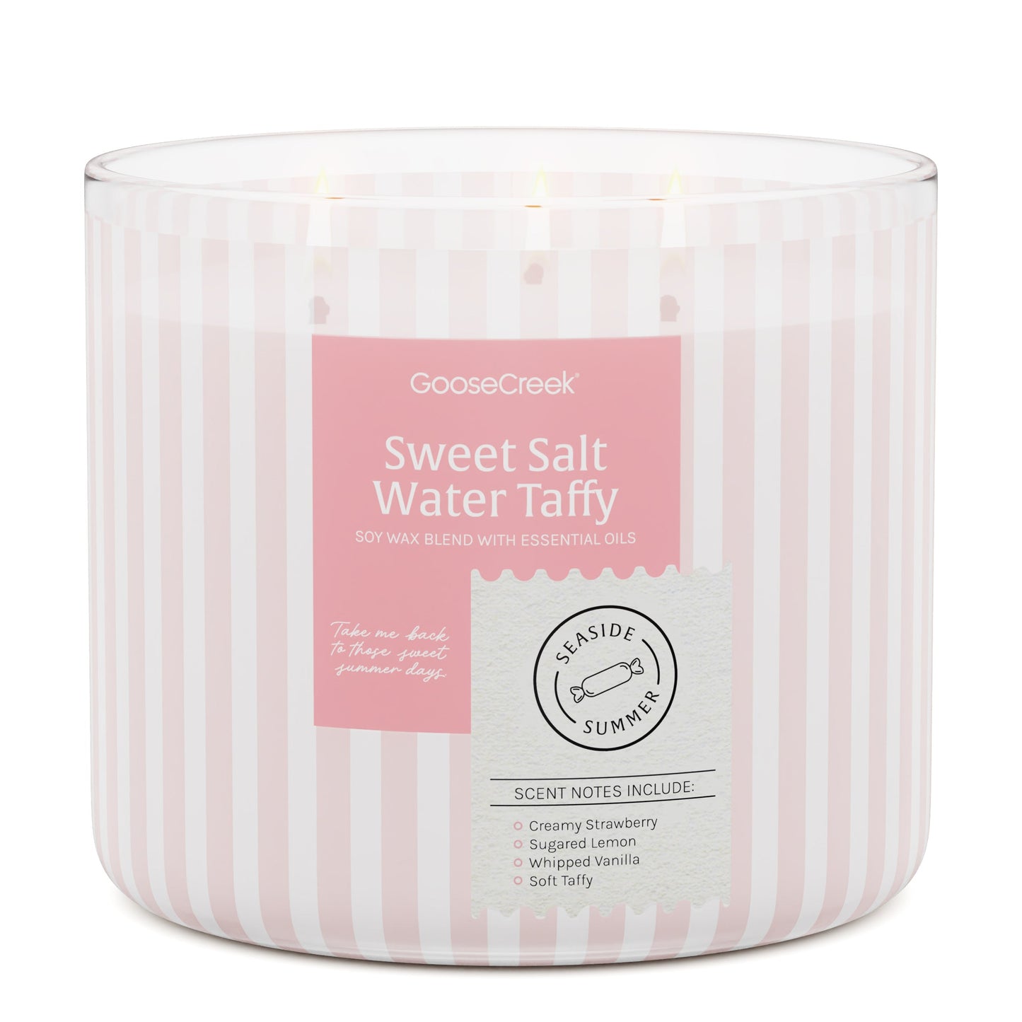 Sweet Salt Water Taffy 3-Wick Candle