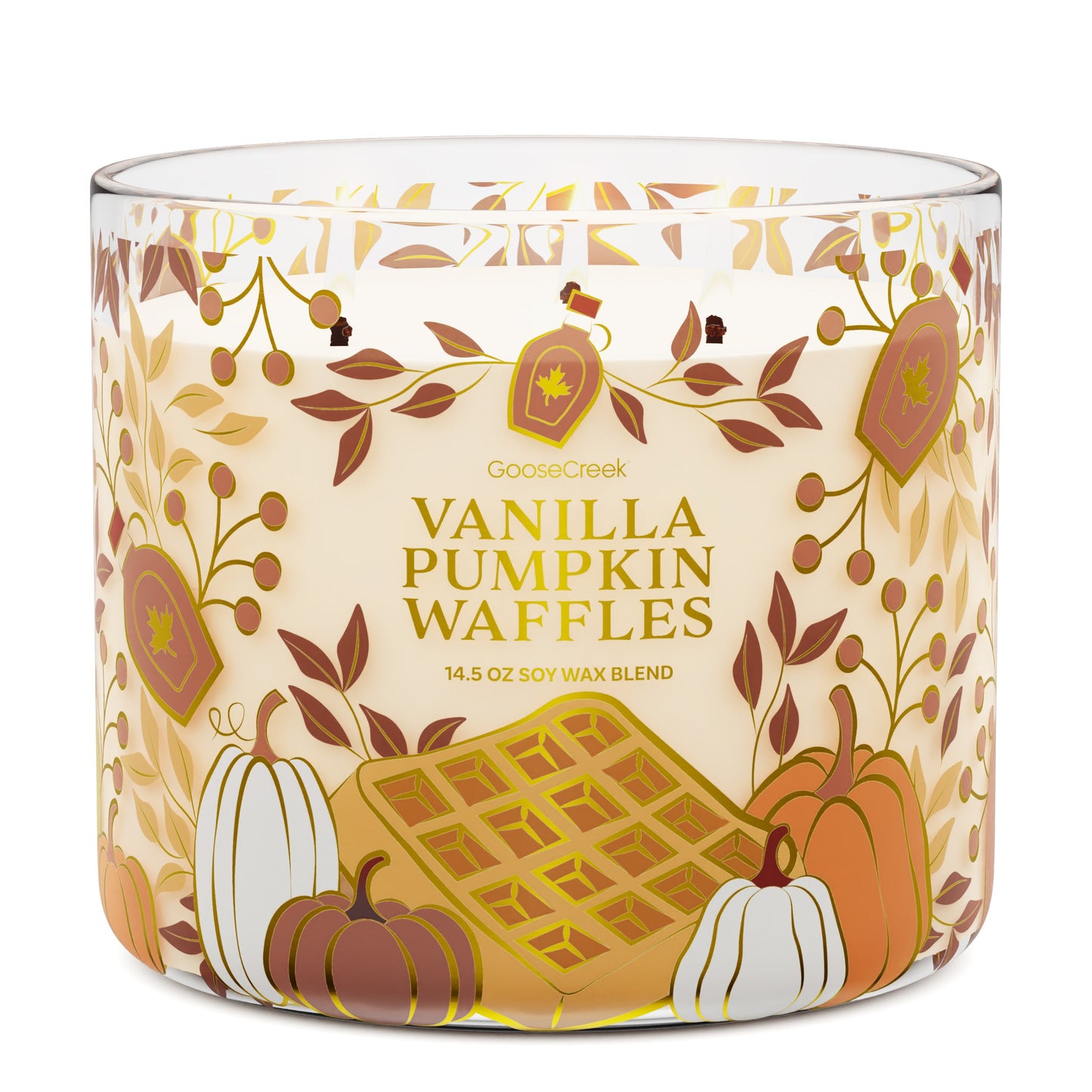 Vanilla Pumpkin Waffle 3-Wick Candle